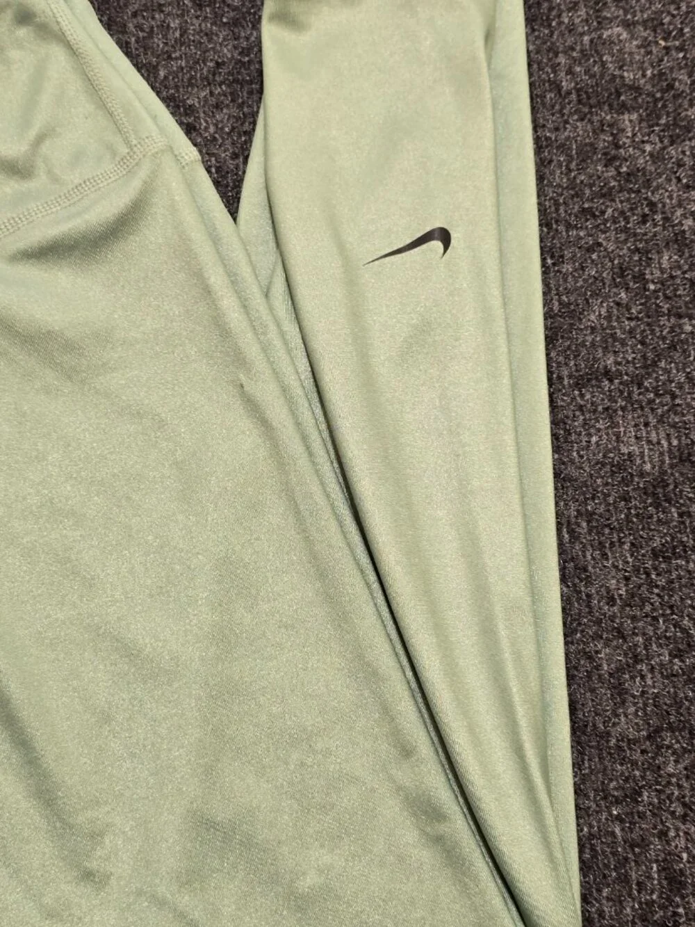 Nike Dri‑FIT One Mid‑Rise Shine Leggings Women’s Size M – Jade Smoke Green – Wor